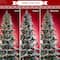 9ft. Pre-Lit Flocked Slim Spruce Artificial Christmas Tree, Warm White LED Lights